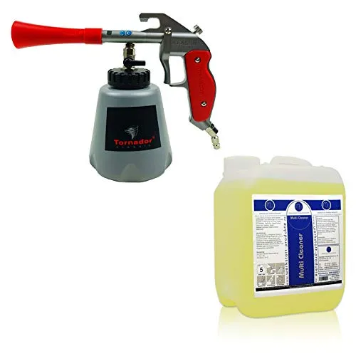 Tornador® CLASSIC Z-010RS Impuls-Reinigungspistole (neustes Modell) - inklusive 5 Liter MW Multi Cleaner - Set für jedermann