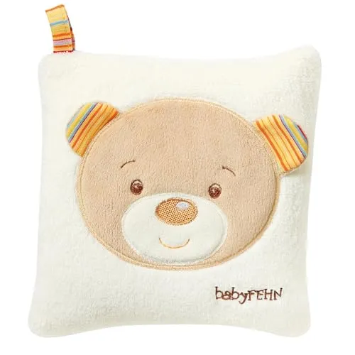 Fehn Kirschkernkissen Baby Teddy - Wärmekissen für Babys und Kinder - Dekokissen für Baby- & Kleinkinderzimmer, ideal zum Kuscheln und Einschlafen, vielseitig als Wärme- oder Kältekissen einsetzbar und pflegeleicht waschbar.