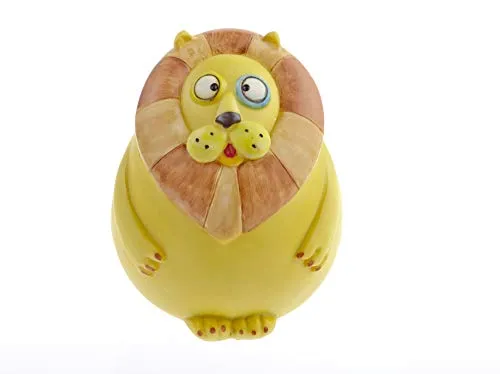 By-Bers Brillenhalter Uhu Eule Kautz handbemalt, lustig, für Spaßversteher und Junggebliebene, EIN schönes Designstück aus Polyresin (Brille_Löwe)