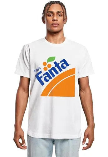 Merchcode Herren T-Shirt Fanta Logo Tee, Regular Fit - T-Shirts für Herren, 100% Baumwolle für höchsten Tragekomfort und vielseitig kombinierbar für jeden Anlass.