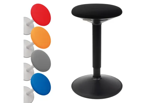 boho office® Stehhilfe, ergonomische Sitzhilfe, höhenverstellbar - Stehhilfen für ergonomisches Arbeiten, fördert aktive Haltung und beugt Rückenschmerzen vor, ideal für Homeoffice und Büros.