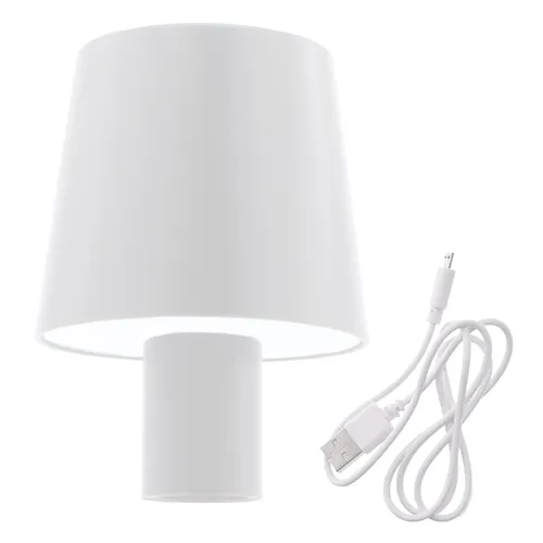 Akku Flaschen Leuchte 60 LED - weiß - Touch Deko Tisch Lampe wiederaufladbar