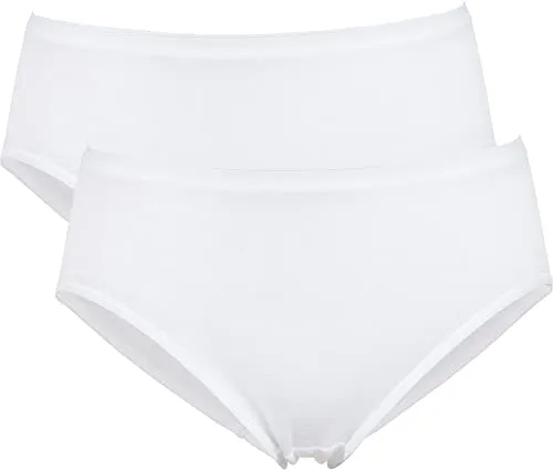 Erwin Müller Damen-Hüftslip 2er-Pack Modal weiß Größe 42