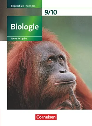 Biologie Schulbuch - Ausgabe Volk und Wissen für 9./10. Schuljahr - Biologie Schulbuch für Regelschule Thüringen, neue Ausgabe mit aktuellen Lehrinhalten und anschaulichen Illustrationen für effektives Lernen.