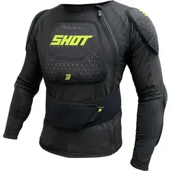 Shot Airlight Protektorenjacke, schwarz/neon-gelb, XXS