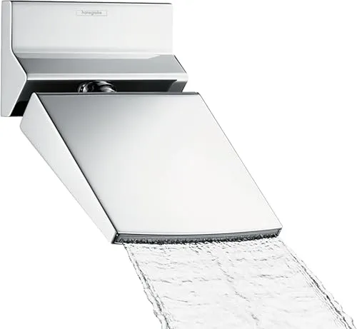 hansgrohe Raindance Rainfall Kopfbrause 150mm - Kopfbrause in Chrom mit verstellbarem Winkel, bietet ein luxuriöses Regenerlebnis mit 18 l/min Durchfluss, ideal für entspannende Duschen.