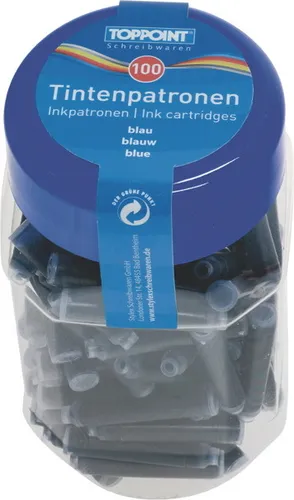 (2x 100) Füllerpatronen Patronen für Füller blau 200