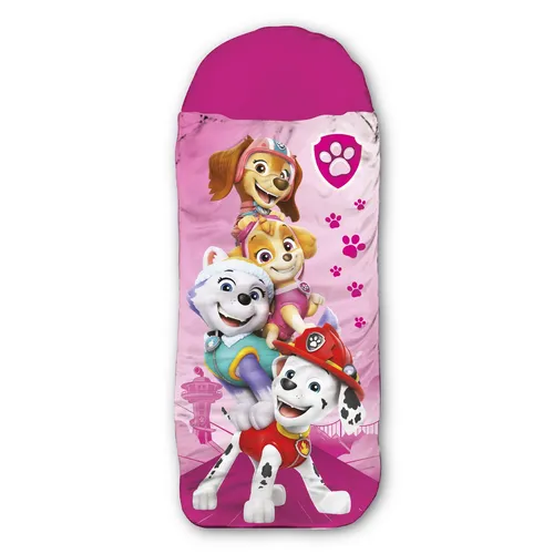 Paw Patrol Kinder-Schlafsack - Pink 140 cm + 30 cm (Kapuze) - Schlafsack für Kinder, ÖKOTEX STANDARD 100 zertifiziert, perfekt für alle Jahreszeiten und ideal für das Kinderzimmer.