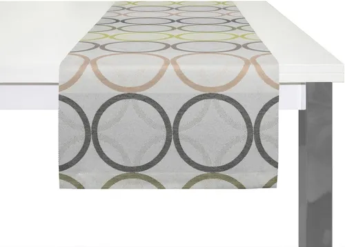 Wirth Tischläufer ZIRBELLO - Tischläufer aus buntem Dekostoff, ideal für stilvolle Akzente in Ihrem Zuhause. Kombinierbar mit weiteren Produkten der ZIRBELLO-Serie für ein harmonisches Gesamtbild.
