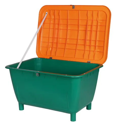 Jopa Streugutbehälter 220 L eckig ohne Entnahmerutsche - Robuster Streugutbehälter für die einfache Lagerung von Streugut, ideal für Garten und Winterdienst, mit großem Fassungsvermögen von 220 Litern.