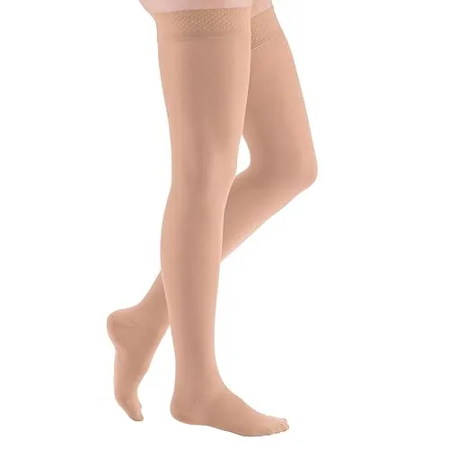mediven elegance CCL2 AG FBR Schenkelstrümpfe in gold von medi