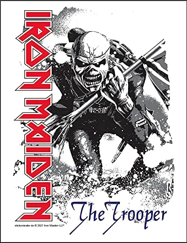 Iron Maiden Sticker Trooper Band Heavy Metal Aufkleber England ca. 13x10 cm