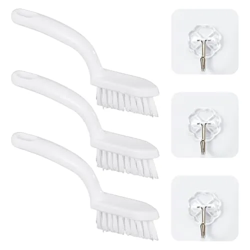 Bürsten, 3 Haken, Teppichreinigungsbürste, Harte Reinigungsbürste, Kanalreinigungsbürste, Fugenreinigungsbürste, Badezimmerfliesenreiniger, Reifenbürste 3