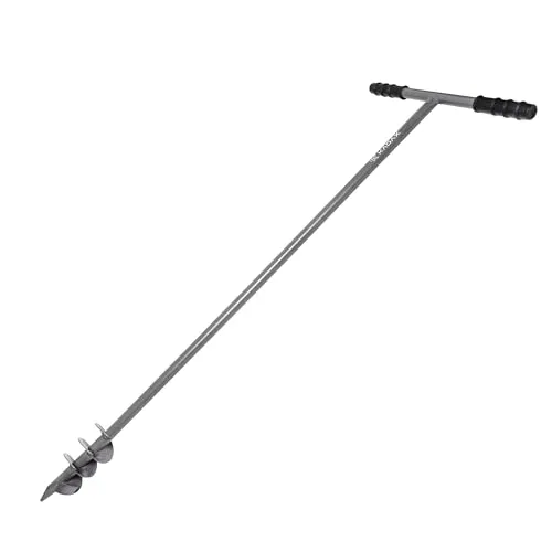 KADAX Erdlochbohrer für Einpflanzen von Bäumen - Handerdbohrer für Gartenarbeit, ideal zum Einpflanzen von Bäumen und Sträuchern. Robuste Stahlkonstruktion und ergonomischer Griff sorgen für Komfort und Langlebigkeit.