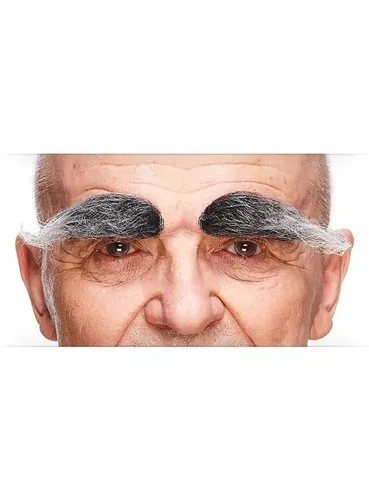 Metamorph Kostüm Augenbrauen Ernest, Hochwertiger, selbstklebender Kunstbart aus Handarbeit