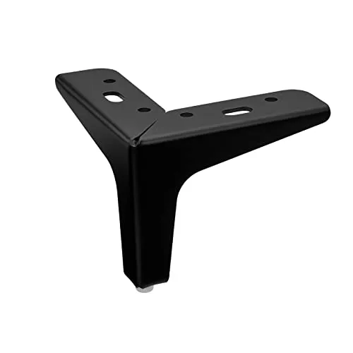 SOTECH Möbelfuß Victor-NANNARP Höhe 100 mm schwarz matt Sockelfuß Möbelbein Schrankfuß Sofafuß