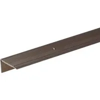Treppenprofil Aluminium Bronze 23x45 mm – 2 m - Robustes Treppenprofil aus Aluminium in elegantem Bronze, ideal für eine sichere und stilvolle Stufenverkleidung.