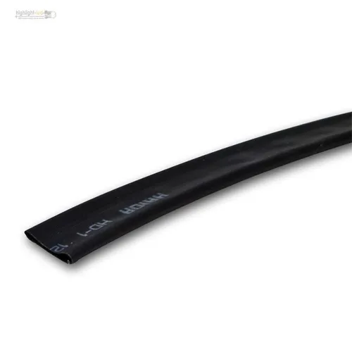 1m Schrumpfschlauch schwarz, 1 Meter Ø 10mm, Isolierschlauch 2:1 Schrumpfrate