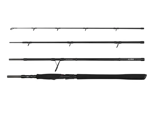 Savage Gear Alpha Sg2 Big Bait Tr 2.43m - Hochwertige Reiserute für Spinnfischer - Leichte 4-teilige Reiserute mit einem Wurfgewicht von 50-110g. Ideal für Süßwasserangeln auf Hecht und Kabeljau. Kompakt und perfekt für unterwegs.