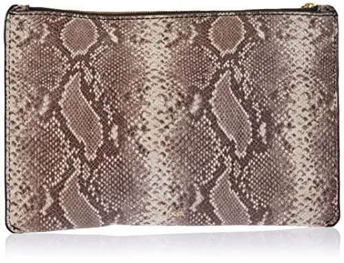 Fossil Damen Geldbörse – Pouch aus geprägtem Leder von Fossil