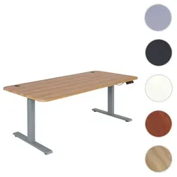 Schreibtisch HWC-D40, elektrisch höhenverstellbar 160x80cm, Eiche-Dekor - Kinderschreibtisch, stufenlos höhenverstellbar mit Memory-Funktion für 4 Positionen, bietet optimale Beinfreiheit und Flexibilität für individuelles Arbeiten.