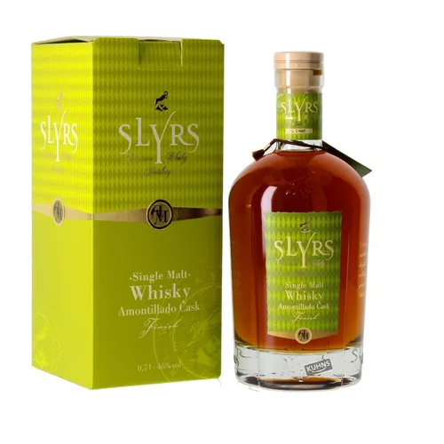 Slyrs Amontillado Cask Finish - Single Malt Whisky - Whisky, im Sherryfass gereift für einen nussigen Geschmack mit reifen Äpfeln und Vanille, 46% vol. für intensiven Genuss.