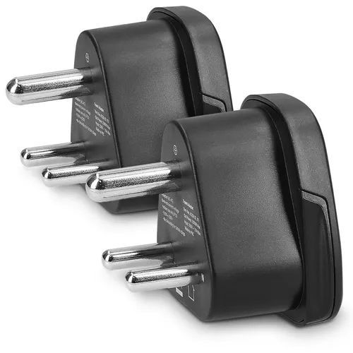 2x Reiseadapter Typ-D Reise Adapter zu Typ D Indien Sri Lanka