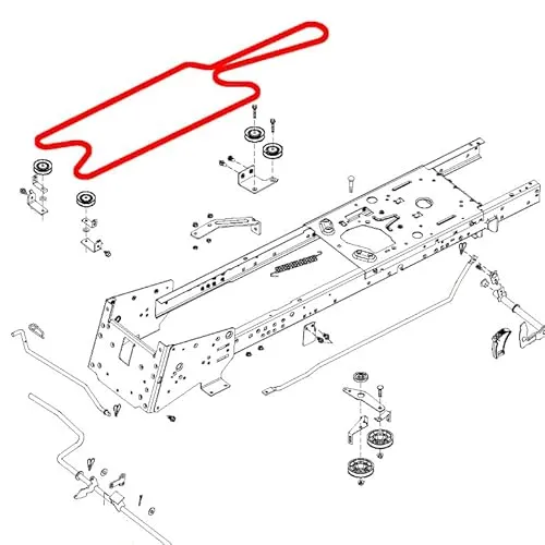 Wolfbelt Doppelkeilriemen 584362301, 532446991 für McCulloch M125-97TC, M145-97TC, M155-107TC, M165-97TC, M185-107T, M185-107TC, M200-107TC, M220-107TC