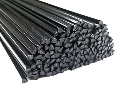 Kunststoffschweißdraht ABS 4mm Dreikant Schwarz 25 Stäbe