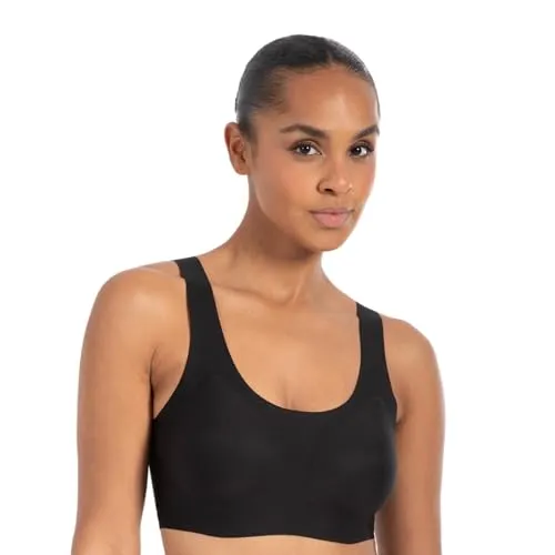 SMILODOX Plunge Bralette Damen Nysa, Seamless BH Top mit Cups, bügellos und nahtlos, weiches Material mit Stretchanteil, anpassbare Träger Bra, Komfort Unterwäsche für Alltag und Freizeit