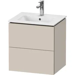 Duravit L-Cube Waschtischunterbau wandhängend Taupe Matt von Duravit