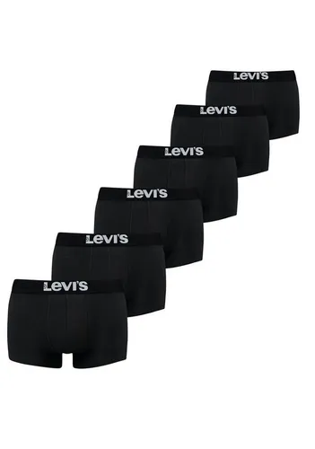 LEVI'S Herren Trunk Schwarz, Gr. S - Herrenunterhosen aus 95% Baumwolle, 5% Elasthan – für optimalen Komfort und einen körpernahen Schnitt. Mit breitem Logobund für einen stylischen Look.