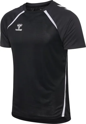Hummel Lead 2.0 Kurzarm-T-Shirt für Herren - Schwarz XS - Das Hummel Lead 2.0 Kurzarm-T-Shirt bietet mit Beecool-Technologie hohe Atmungsaktivität und schnellen Feuchtigkeitstransport. Ideal für aktive Tage, sorgt es für optimalen Komfort und Bewegungsfreiheit.