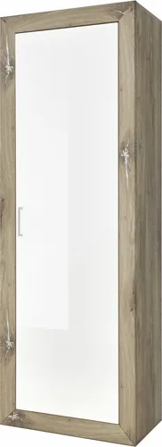 Garderobe Garderobenschrank NORBERT, Braun, B 68 x T 40 cm - Drohnenzubehör für Ordnung, der elegante Garderobenschrank bietet mit 193 cm Höhe viel Stauraum für Ihre Ausrüstung und sorgt für einen aufgeräumten Look.