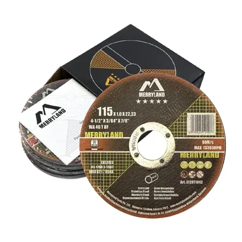 Merryland 25 Stück Trennscheibe 115 X 1,0 Metall Edelstahl Experten-Line