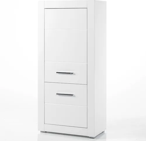 Kommode BALVE-61 in Hochglanz weiß BxHxT: 65x142x35cm in weiß von Lomadox