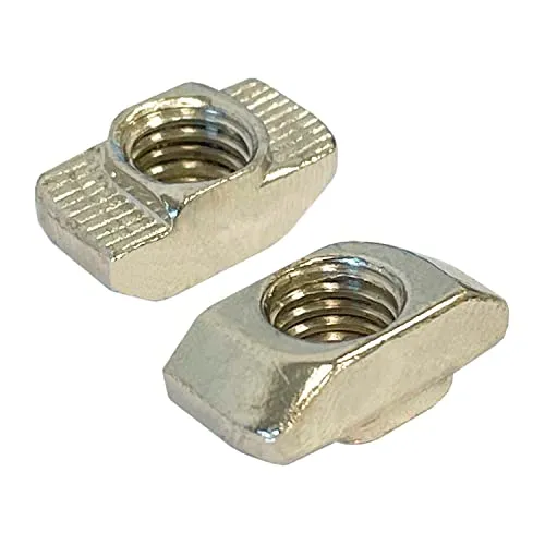 SCHMIDT systemprofile 100x Hammermutter Nut 8 M6 Hammerkopfmutter T-Nut-Mutter mit Steg Aluprofil-Zubehör