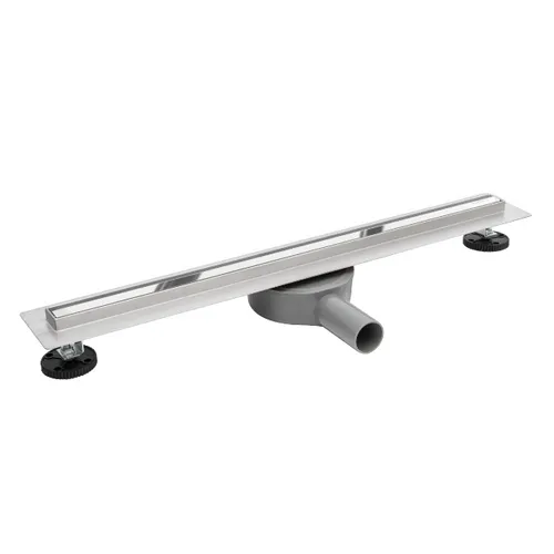 Duschrinnen Bodenablauf SLIM LOW PROLINE 60 SILBER - Elegante und praktische Ablaufrinne aus rostfreiem Edelstahl, ideal für Dusche und Boden. Befliesbar und korrosionsresistent, sorgt sie für eine stilvolle und funktionale Lösung.