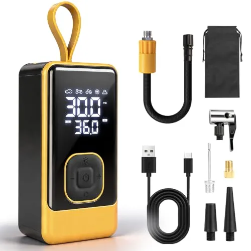 Mxcasoxz AIRUN L7 Elektrische Luftpumpe Tragbar mit LED Licht
