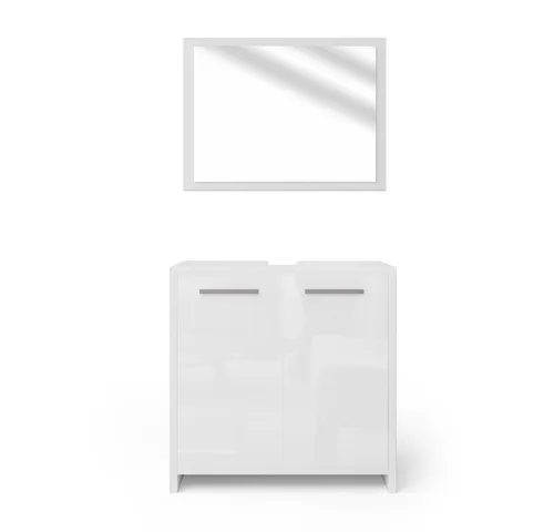 Vicco Badmöbel-Set Kiko, Weiß Hochglanz, 2 Teile von Vicco