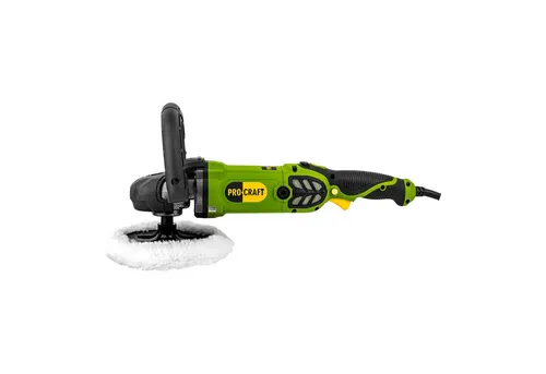 Procraft PM2100K Poliermaschine 1400 Watt 180 mm - Leistungsstarke Poliermaschine mit 1400 Watt, ideal für effizientes Polieren und Schleifen. Kompakt und benutzerfreundlich für vielseitige Anwendungen.