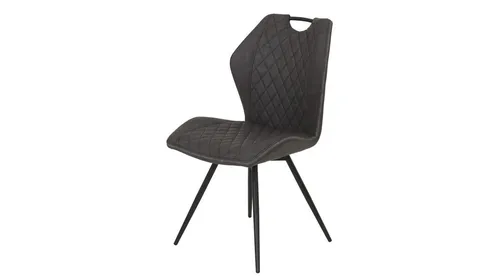 Die Möbelfundgrube® Polsterstuhl KATJA drehbar anthrazit von Die Möbelfundgrube®