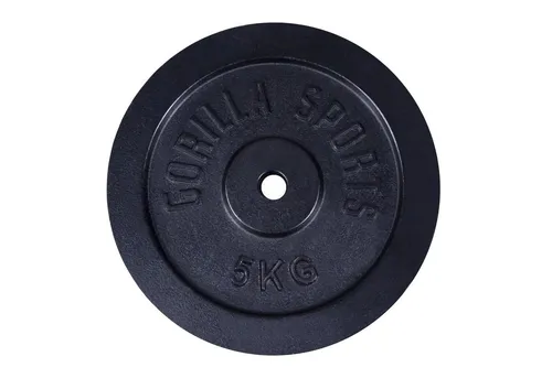 GORILLA SPORTS Hantelscheiben Set/Einzeln, 0,5kg-30kg Gewichte, 30/31mm, Gewichtsscheiben, Gusseisen