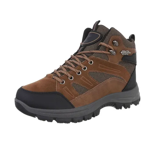 Coolwalk Herren Schnürschuhe Outdoor Stiefelette (87284676) Flach Boots in Braun