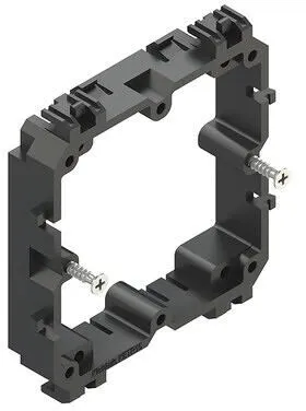 Kleinhuis KETR15 Geräteträger 71x71x15 mm, PA, tiefschwarz