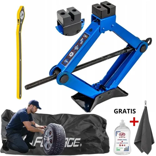 Forsage Scherenwagenheber 2T mit Ratsche und Tasche