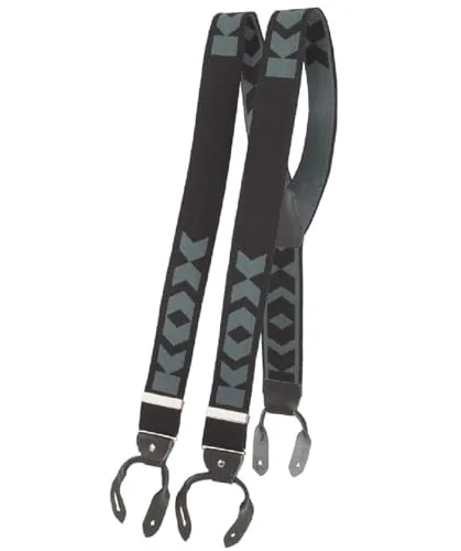 KOX Hosenträger Schwarz/Grau in schwarz von KOX