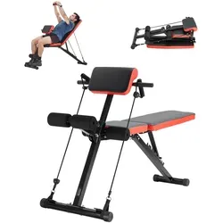 VEVOR Multifunktionale Hantelbank für Ganzkörpertraining - Roman Chair Rückentrainer mit 350 kg Tragkraft, ideal für ein umfassendes Training zu Hause. Verstellbar und zusammenklappbar für optimalen Komfort und platzsparende Aufbewahrung.