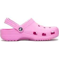 Crocs Classic Clog Kids Frosty Pink US J2 (EU 33-34) - Kinder-Pantoletten mit leichtem Croslite-Material, rutschfester Sohle und praktischem Fersenriemen für sicheren Halt und maximalen Komfort beim Spielen.