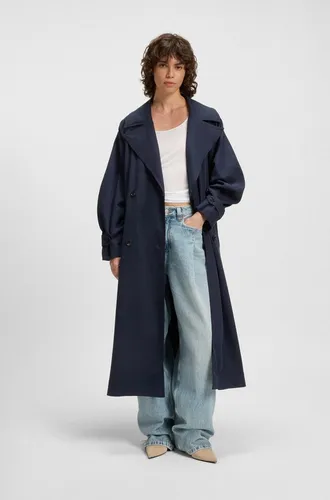BOSS ORANGE Trenchcoat Camina Premium Damenmode Oversize, aus angerautem Gewebe